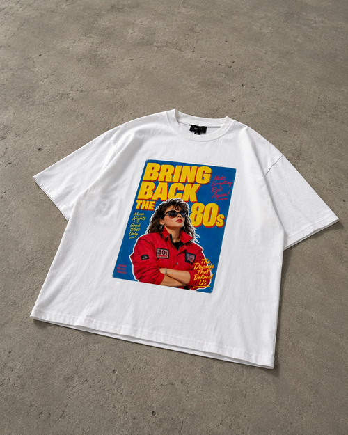 Bring Back The 80s | 240 GSM Premium Oversized Graphic T-Shirt
