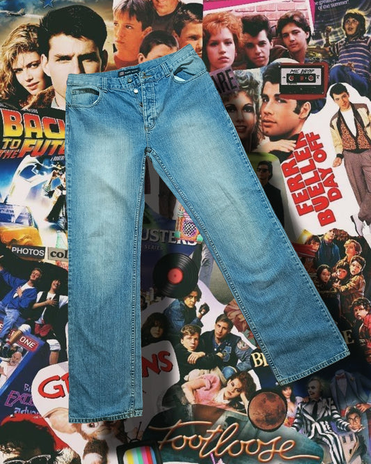 Cool Cat 1980s Vintage Button-Fly Jeans